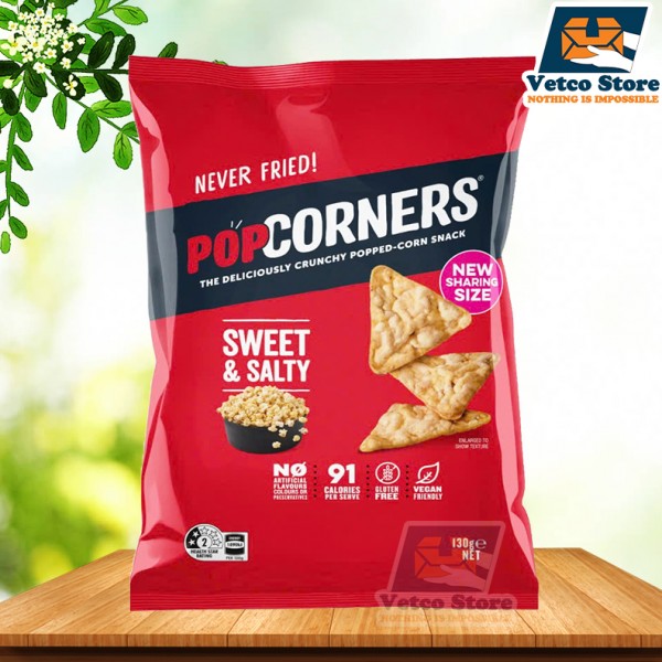 Bánh Snack Popcorners Vị Sweet & Salty 130gr